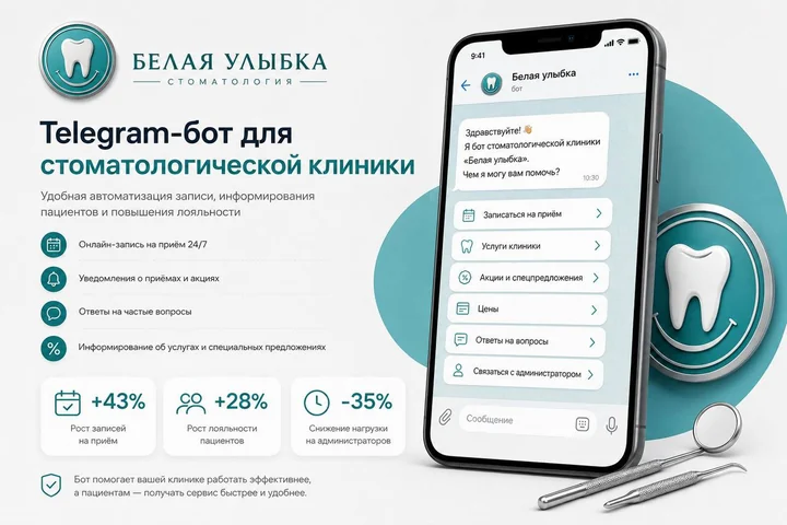 Telegram-бот для стоматологии «Белая улыбка»